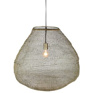 Jupiter Gold Woven Wire Pendant Lamp by HomArt