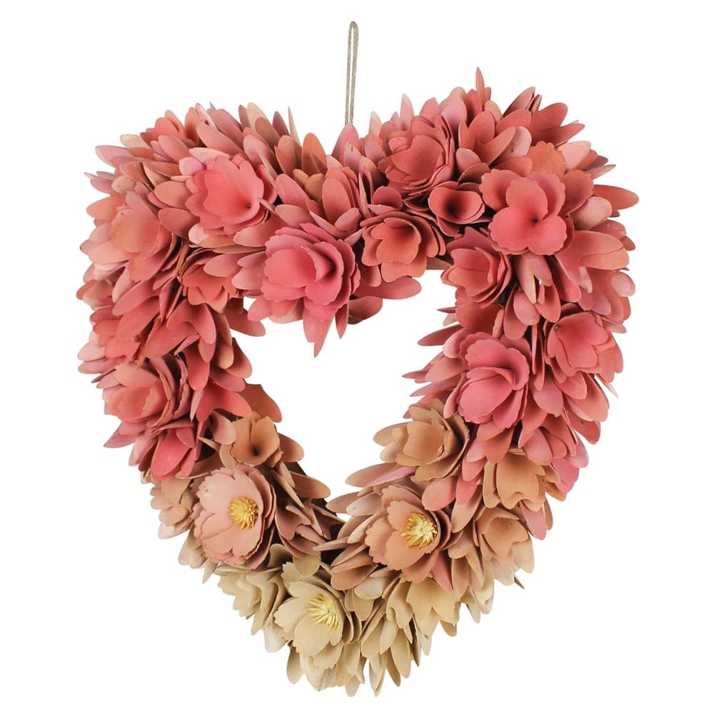 Wood Shaving Heart Wreath by HomArt - Image 2