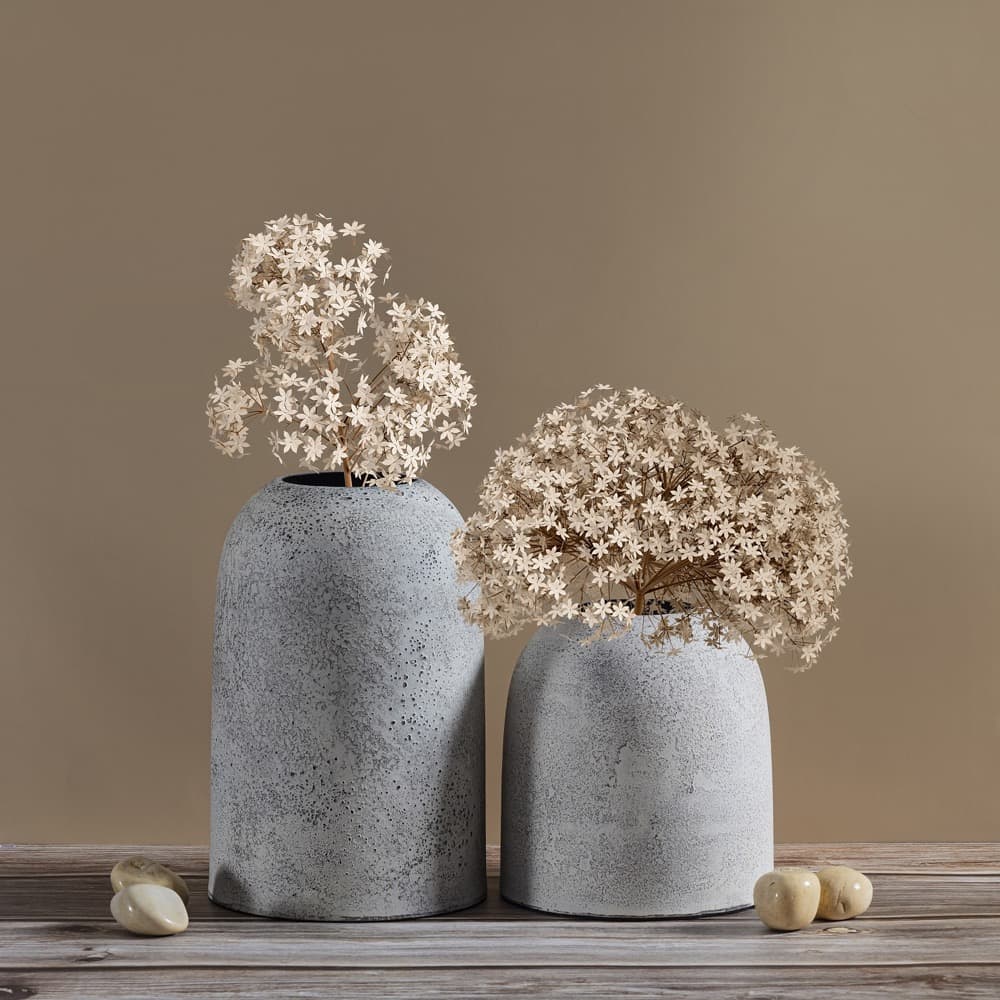 Antique Iron Gray Vase in 2 Sizes by BIDKhome - Image 5