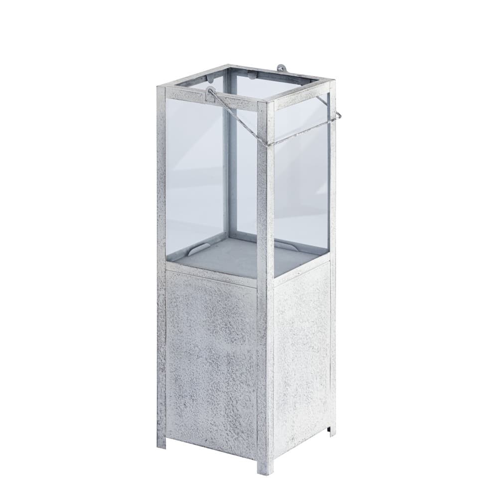 Antique Gray Iron Lantern in 2 Sizes by BIDKhome - Image 2