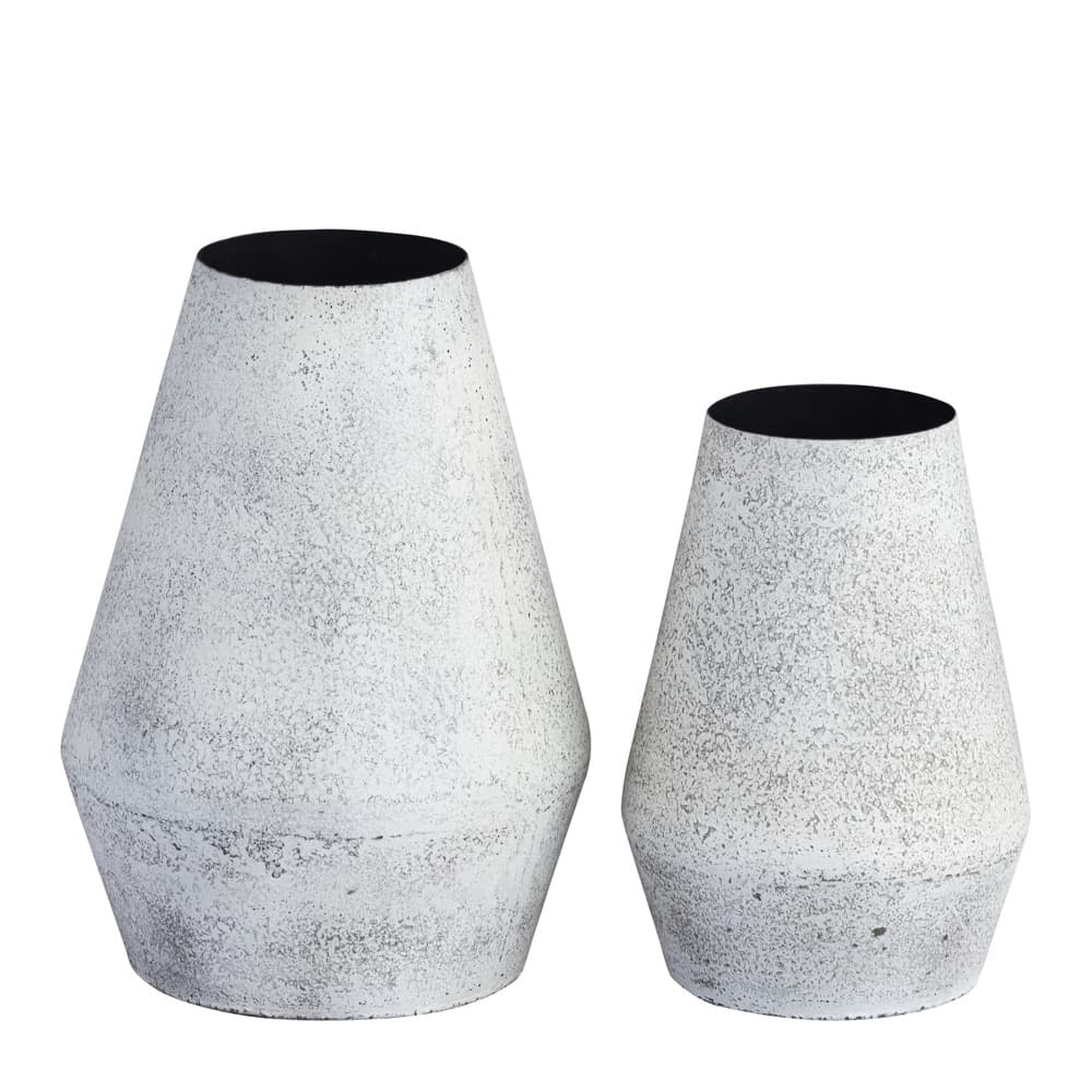 Antique Gray Iron Vase in 2 Sizes by BIDKhome