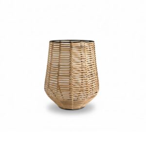Natural Iron & Bamboo Round Lanterns in 3 Sizes by BIDKhome
