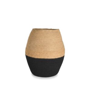 Black & Natural Bamboo Vases in 2 Sizes by BIDKhome