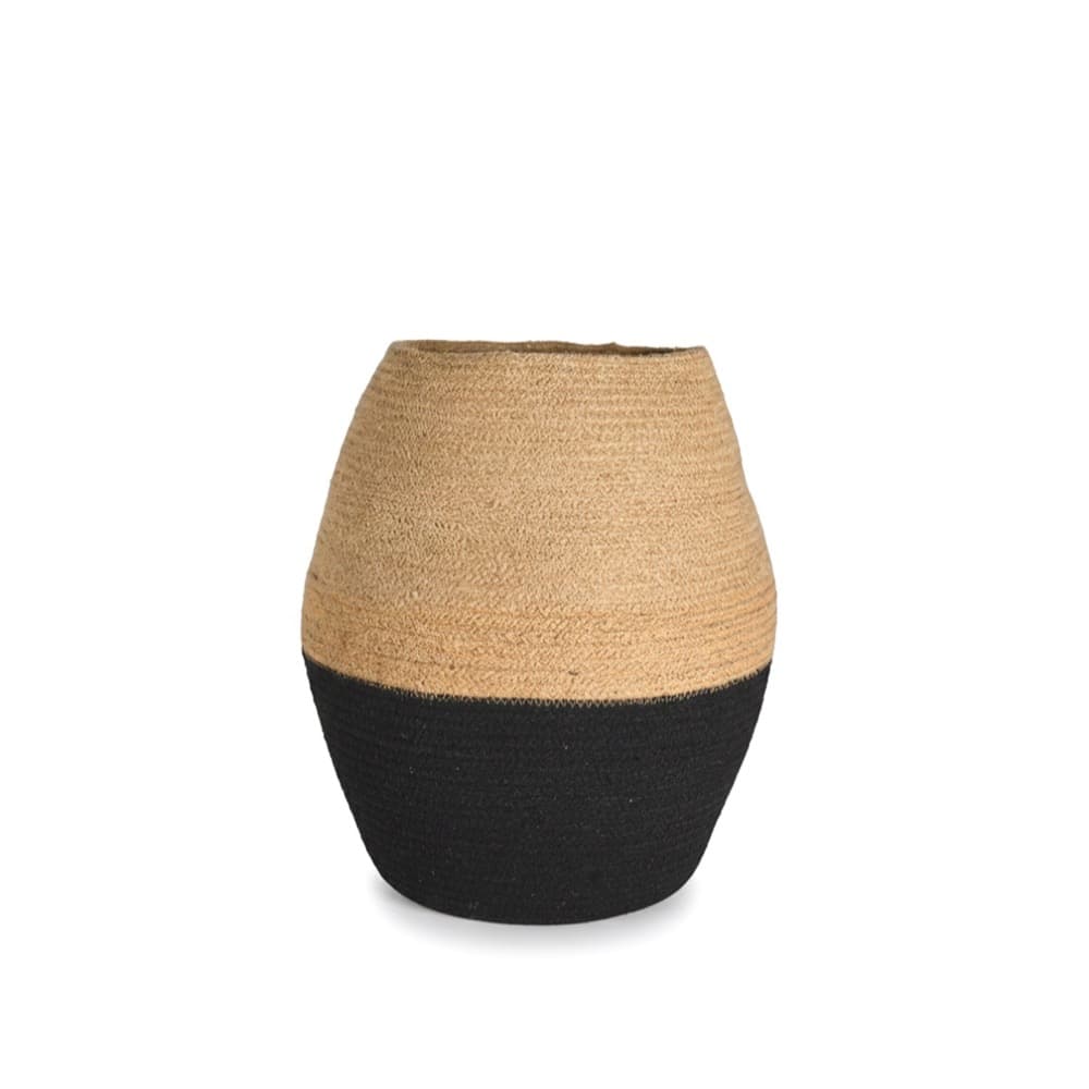 Black & Natural Bamboo Vases in 2 Sizes by BIDKhome