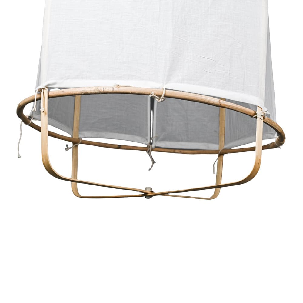Pendant Light with Natural Bamboo Frame in 2 Sizes by BIDKhome - Image 19