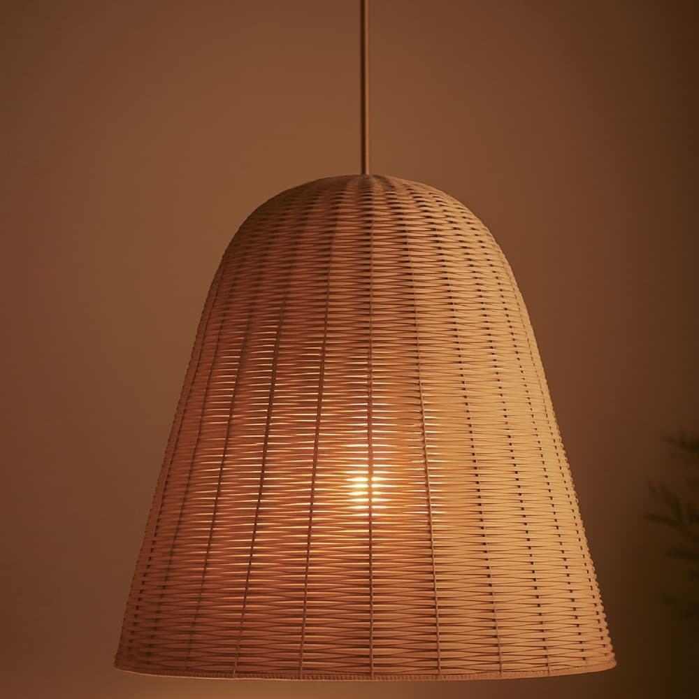 Rattan White Pendant Lamp in 2 Sizes by BIDKhome - Image 10