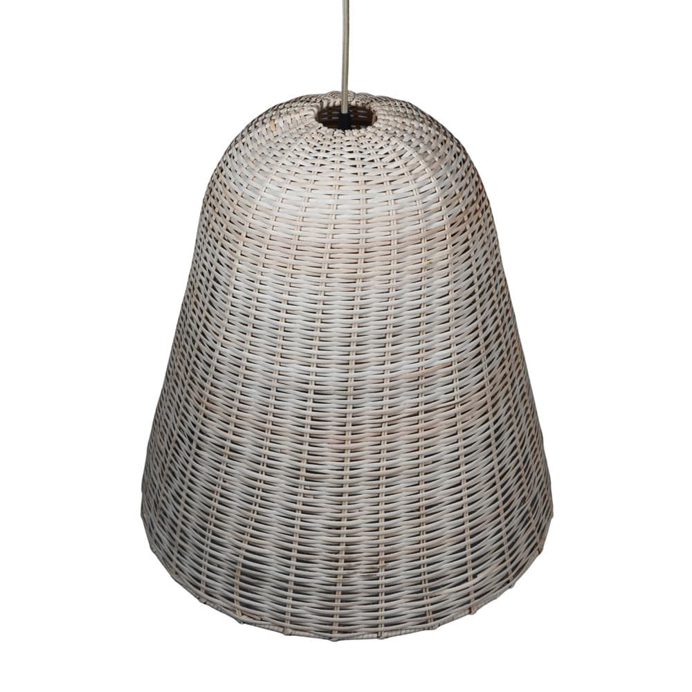 Rattan White Pendant Lamp in 2 Sizes by BIDKhome - Image 11