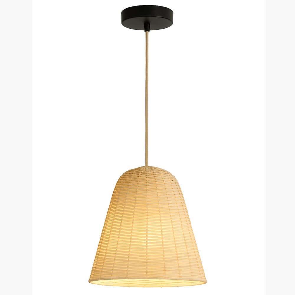 Rattan White Pendant Lamp in 2 Sizes by BIDKhome - Image 17
