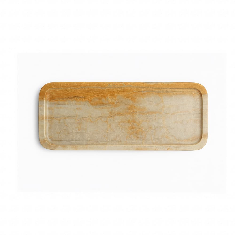 Rectangle Marble Travertine Tray by BIDKhome - Image 4