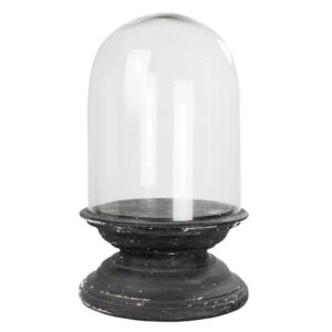 Large Arroyo Dome with Black Wood Base by HomArt
