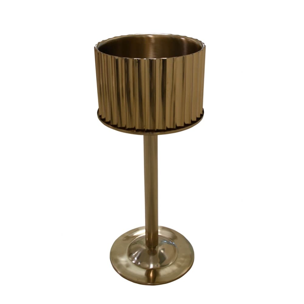 Gold Steel Double-Wall Ice Bucket in 2 Sizes by BIDKhome - Image 2