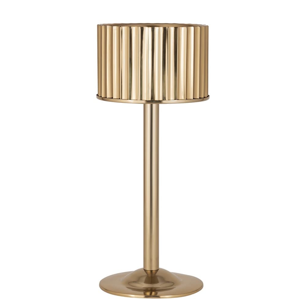 Gold Steel Double-Wall Ice Bucket in 2 Sizes by BIDKhome - Image 4
