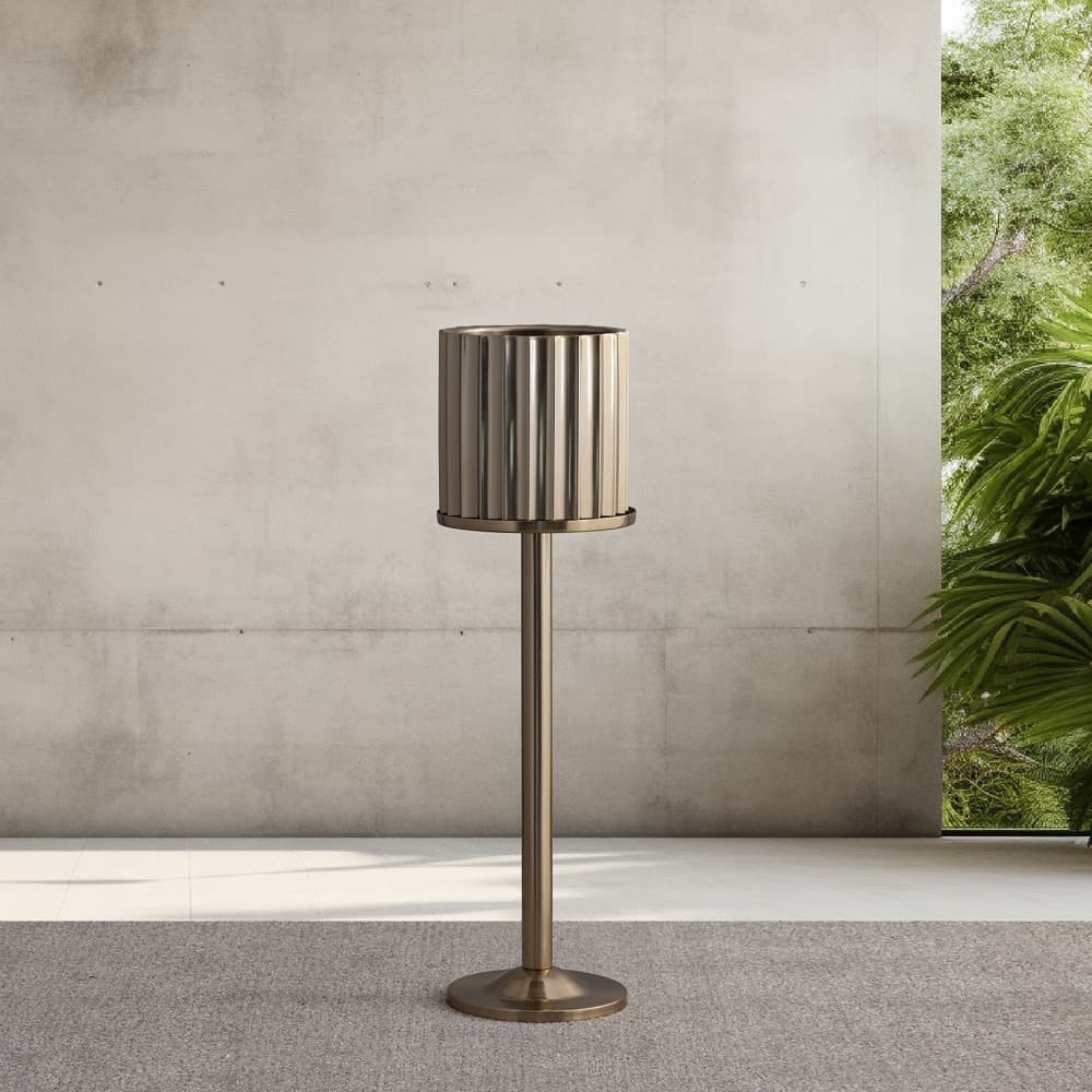 Gold Steel Double-Wall Ice Bucket in 2 Sizes by BIDKhome - Image 19