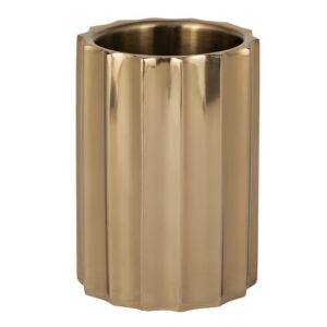 Gold Steel Double-Wall Ice Bucket in 2 Sizes by BIDKhome