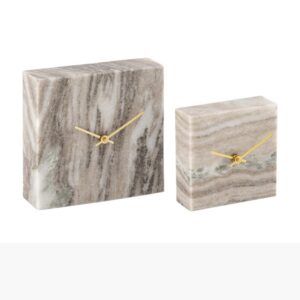 Morchino Marble Square Table Clock in 2 Sizes by BIDKhome