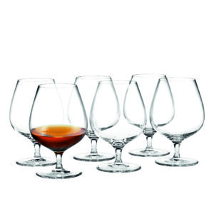 Cabernet Brandy Glass Clear 6 Pcs H: 6.1" Ø: 4.1" 21.3 oz by Holmegaard