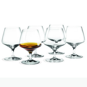 Perfection Brandy Glass Clear 6 Pcs H: 5.1" Ø: 3.7" 12.2 oz by Holmegaard
