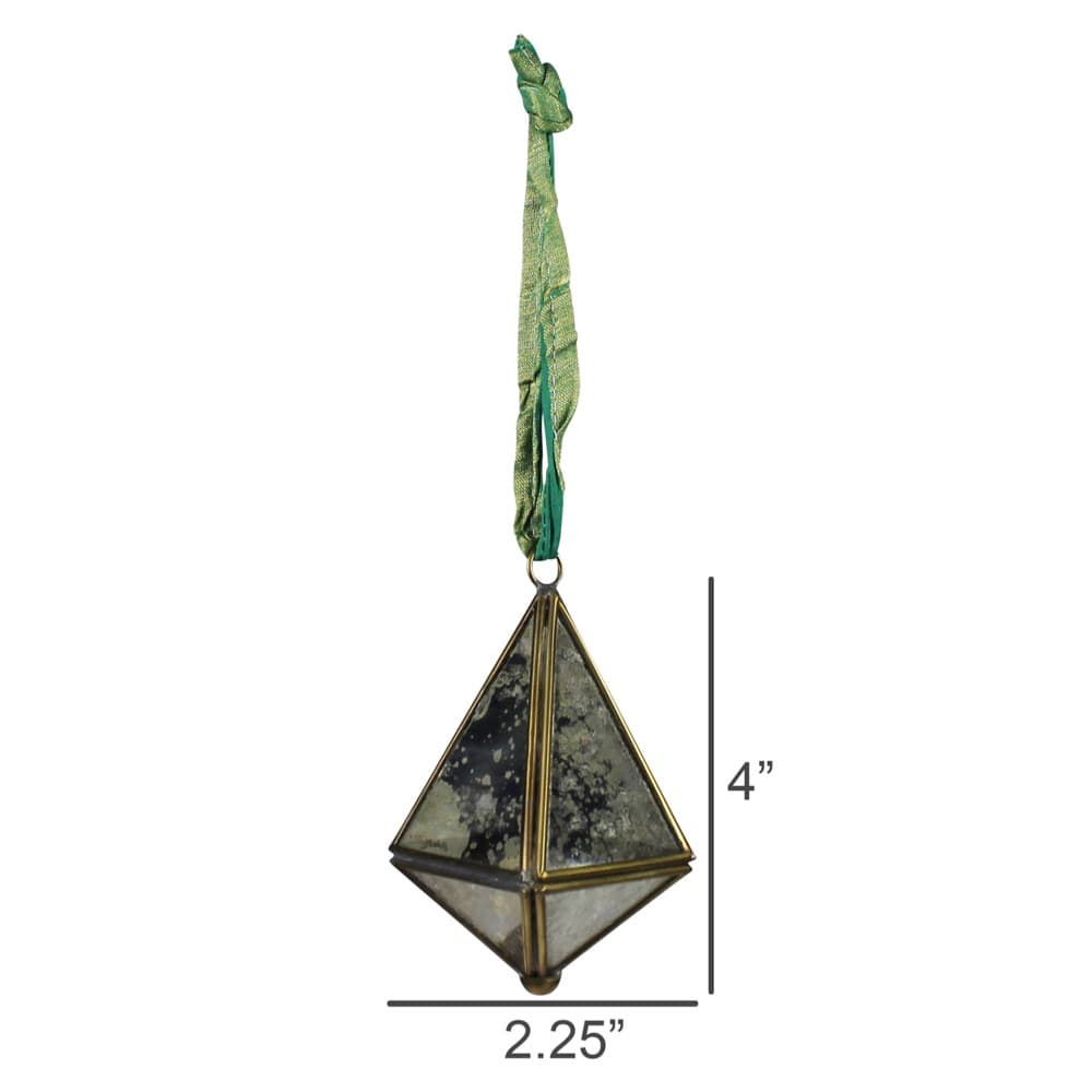 Octahedron Ornament A with Sari Hanger Set of 2 by HomArt - Image 2