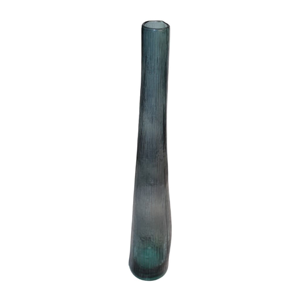 Harmony Blue Recycled Glass Vase in 3 Sizes by BIDKhome - Image 2