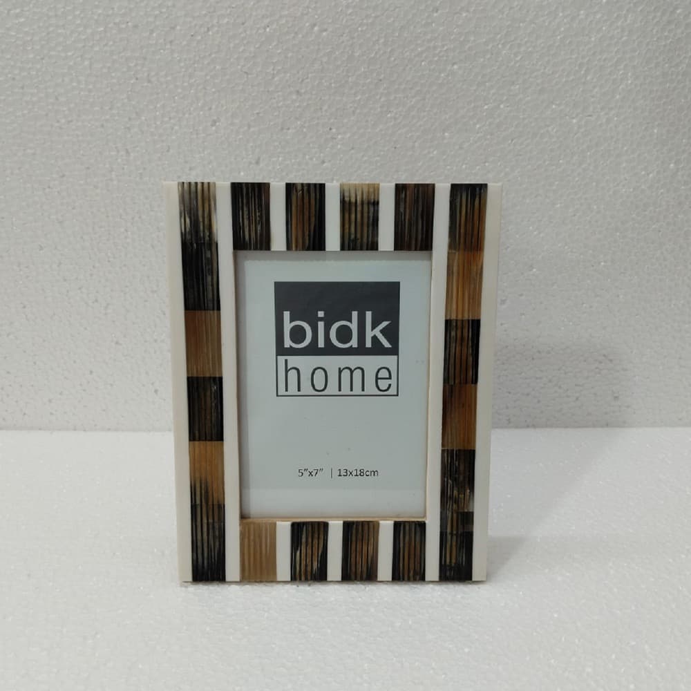 White & Yellow Resin Horn Picture Frames in 3 Sizes by BIDKhome - Image 8