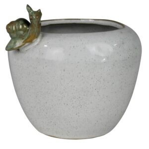 Ceramic Cachepot with Snail by HomArt