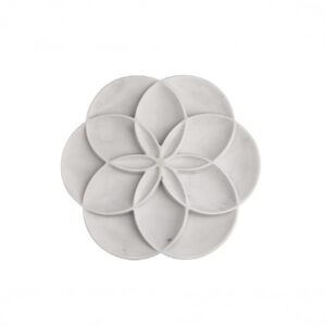 White Marble Centerpieces in 2 Sizes by BIDKhome