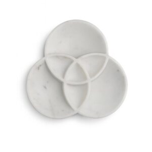 White Marble Centerpieces in 3 Sizes by BIDKhome