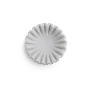 White Marble Ruffled Bowls in 5 Sizes by BIDKhome