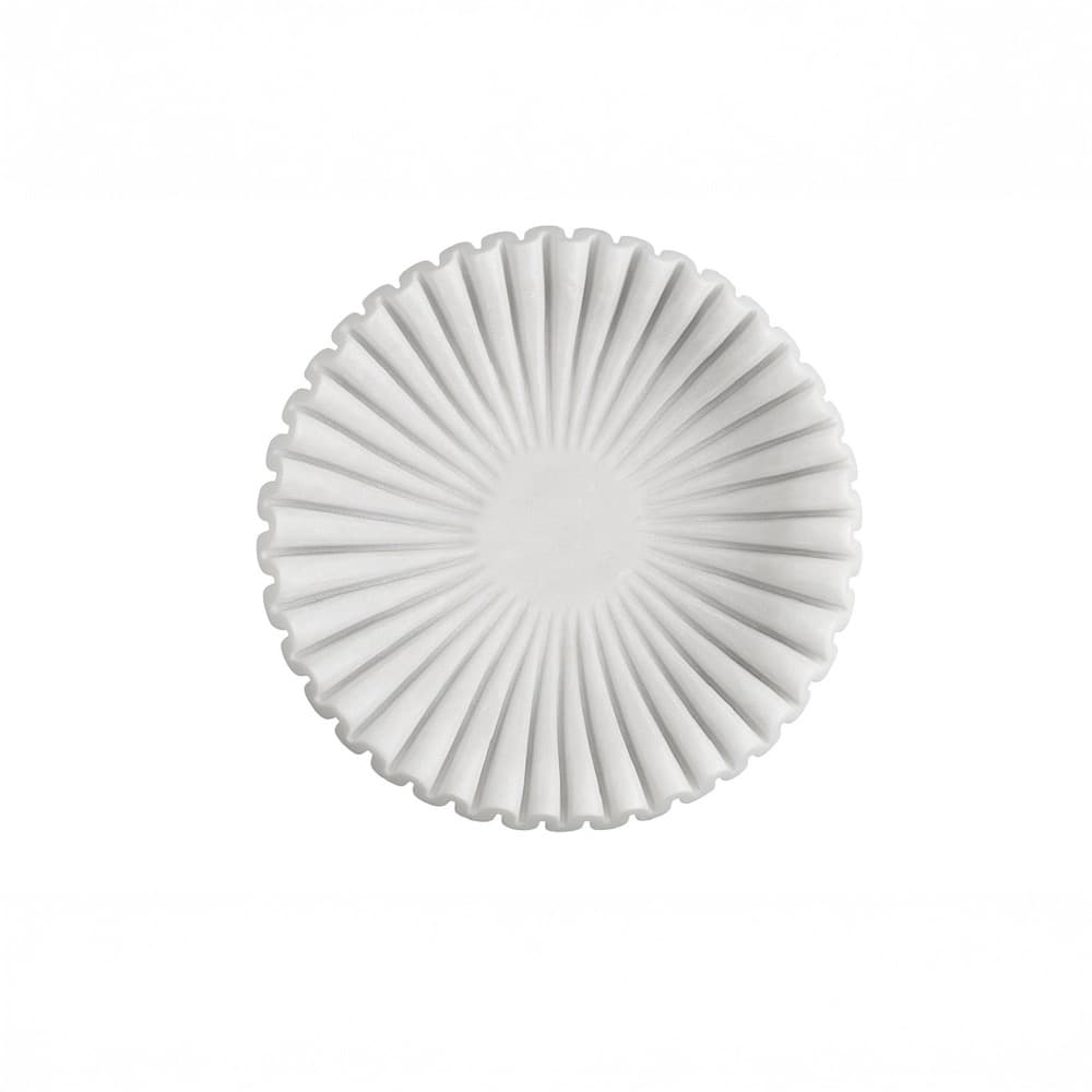 White Marble Ruffled Bowls in 5 Sizes by BIDKhome - Image 7