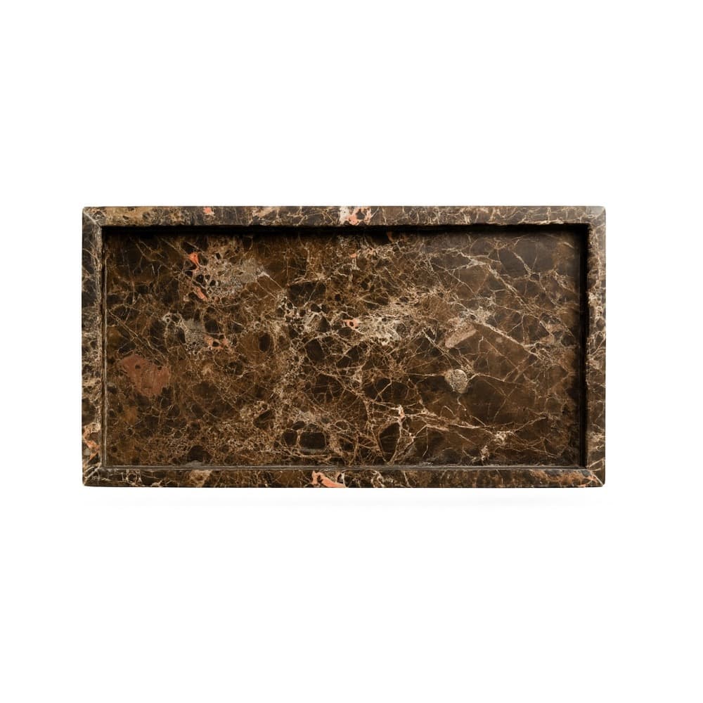 Brown Emperador Tank Trays in 2 Sizes by BIDKhome