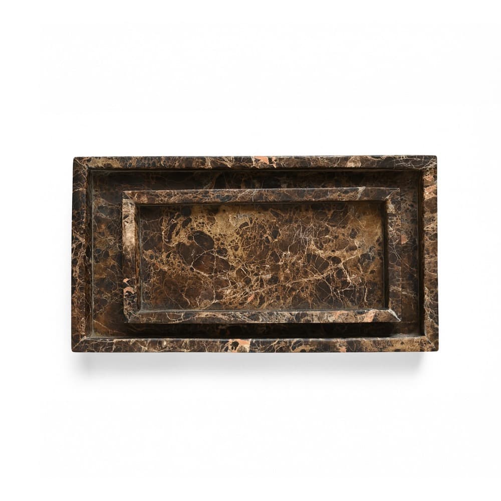 Brown Emperador Tank Trays in 2 Sizes by BIDKhome - Image 3