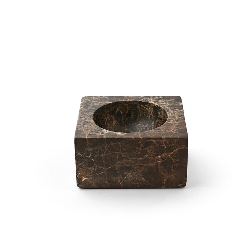 Brown Emperador Square Bowls in 2 Sizes by BIDKhome - Image 5