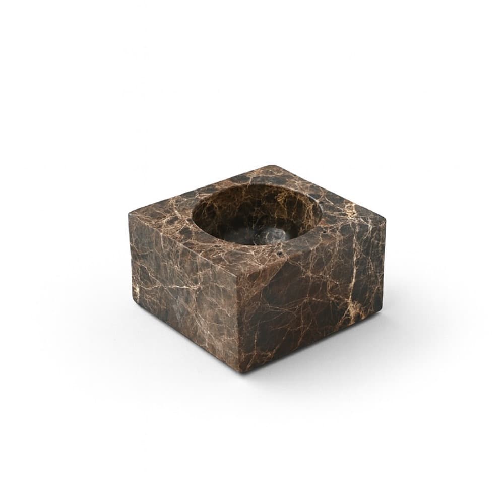Brown Emperador Square Bowls in 2 Sizes by BIDKhome - Image 6