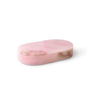 Pink Alabaster Oval Display Boxes in 3 Sizes by BIDKhome