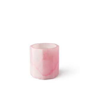 Pink Alabaster Octagonal Votives in 2 Sizes by BIDKhome