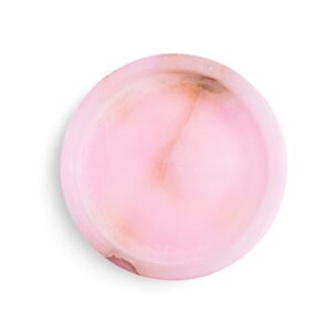 Pink Alabaster Round Trays in 3 Sizes by BIDKhome