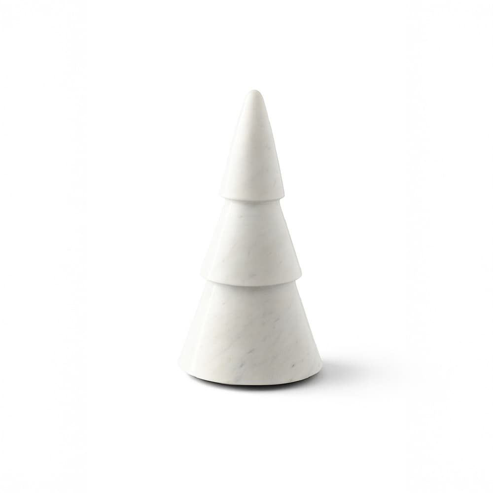 White Marble Decorative Christmas Trees in 3 Sizes by BIDKhome - Image 5
