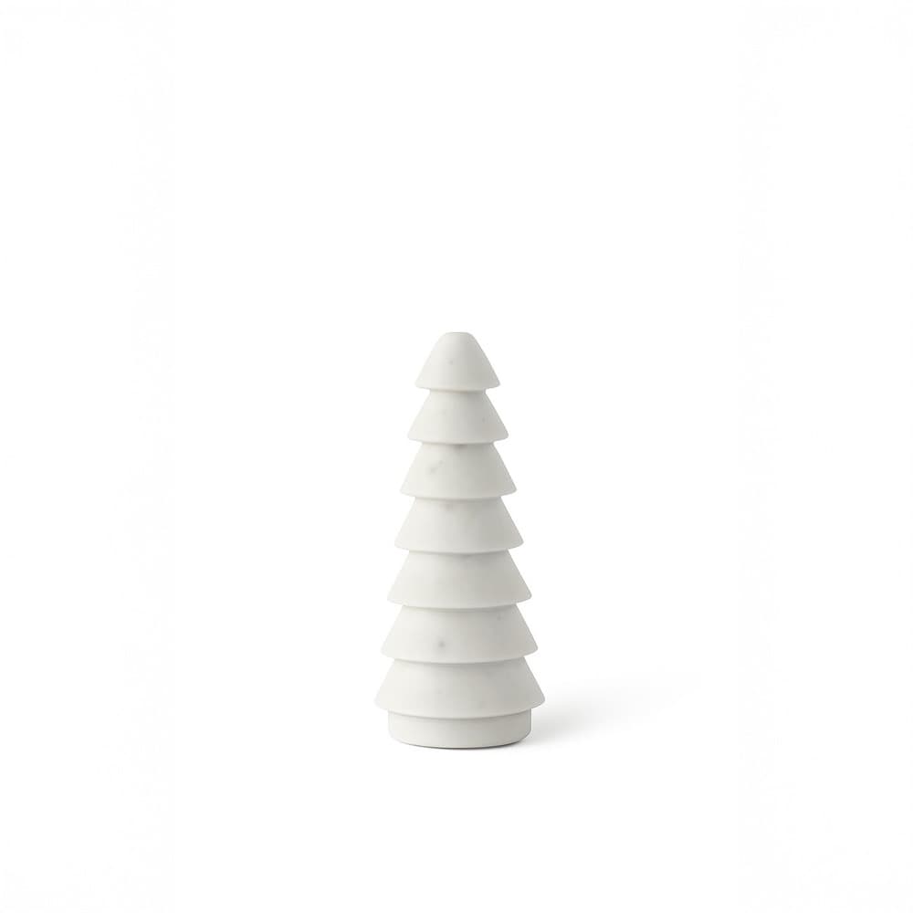 White Marble Christmas Trees in 2 Sizes by BIDKhome