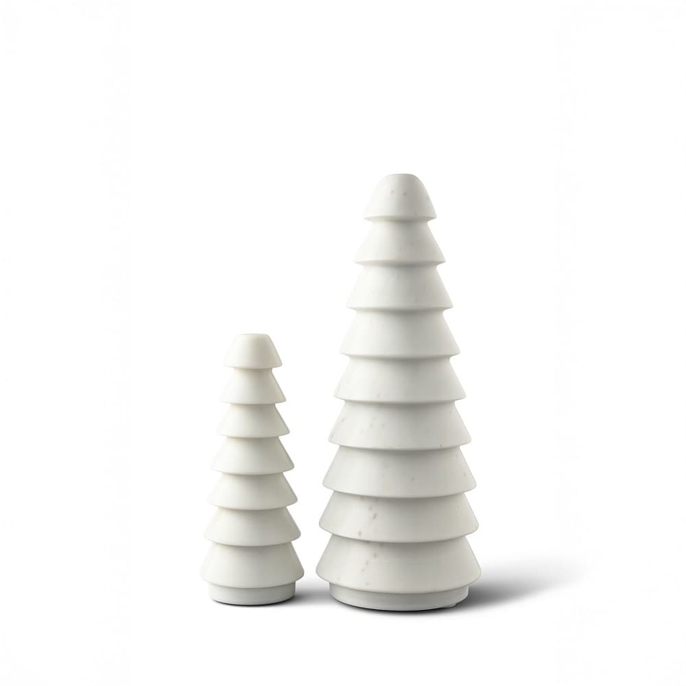 White Marble Christmas Trees in 2 Sizes by BIDKhome - Image 3