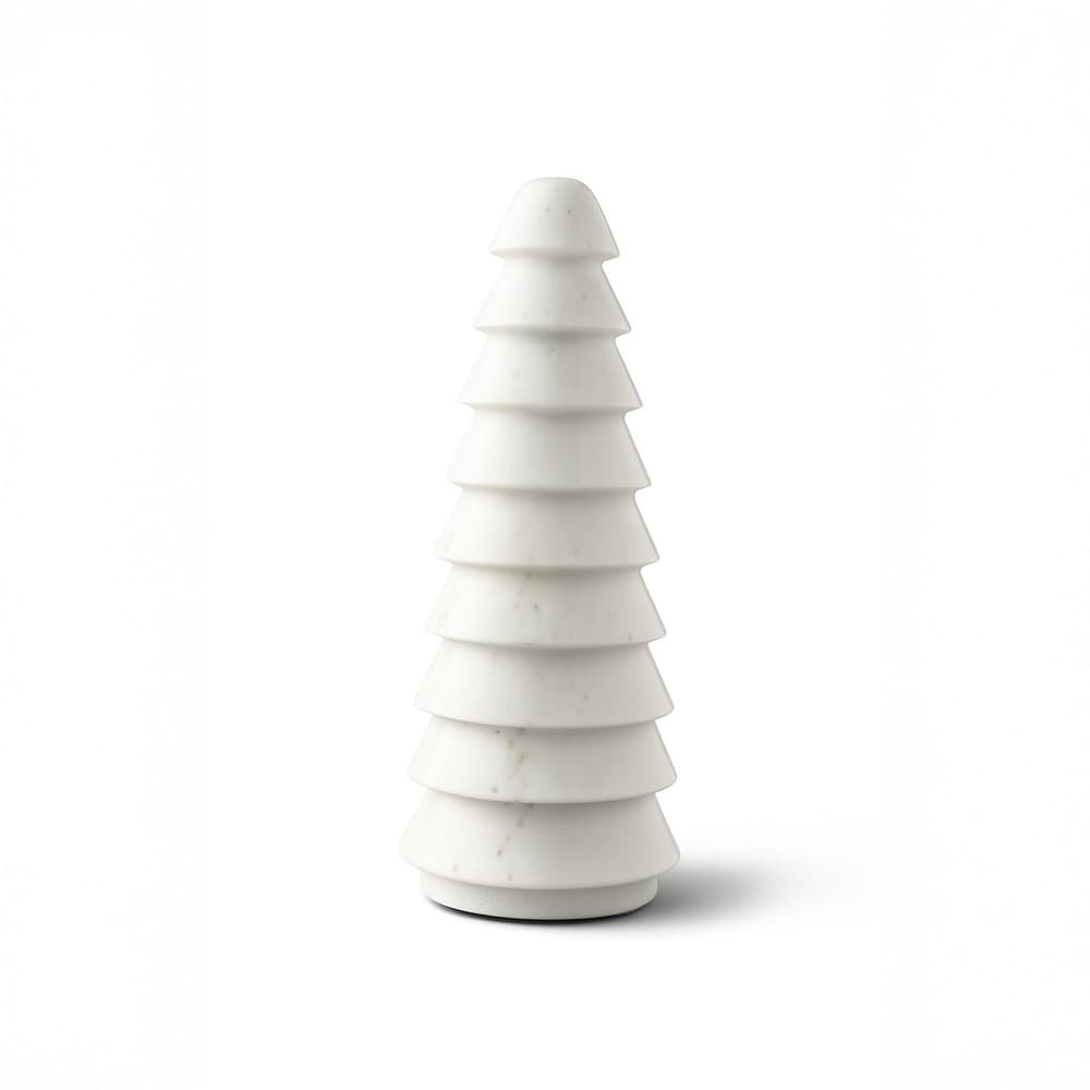 White Marble Christmas Trees in 2 Sizes by BIDKhome - Image 6