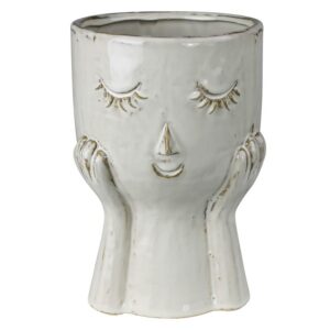 June Ceramic Face Vase by HomArt