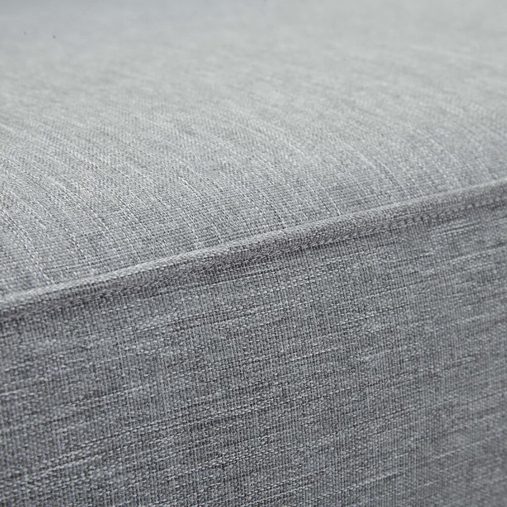 Marina Outdoor Patio Teak Left-Facing Sofa in Natural Gray by Modway - Image 9