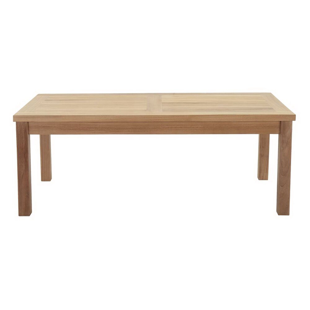 Marina 4 Piece Outdoor Patio Teak Set in Natural Gray by Modway - Image 7