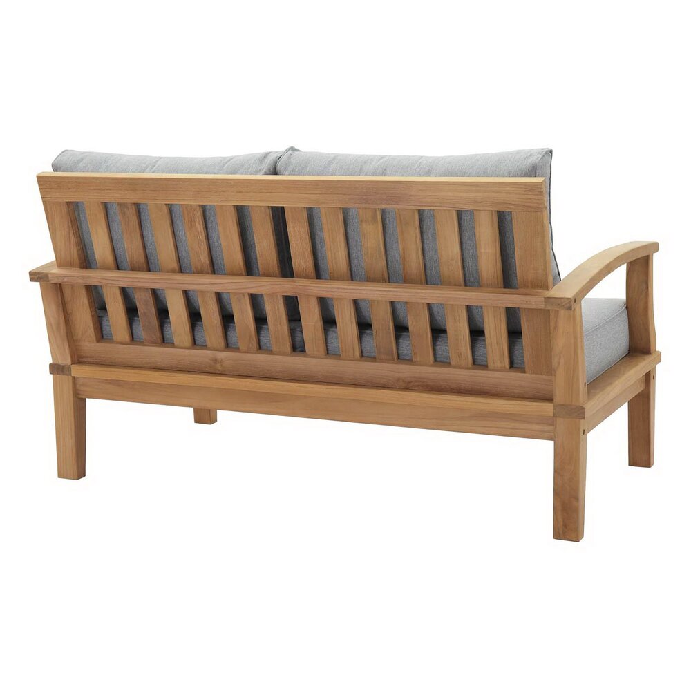 Marina 3 Piece Outdoor Patio Teak Set in Natural Gray by Modway - Image 3