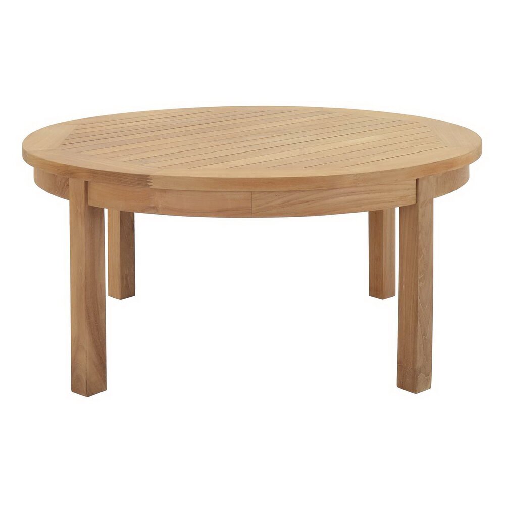 Marina 3 Piece Outdoor Patio Teak Set in Natural Gray by Modway - Image 5