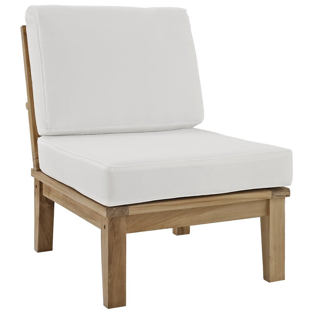 Marina 10 Piece Outdoor Patio Teak Set in Natural White by Modway - Image 2