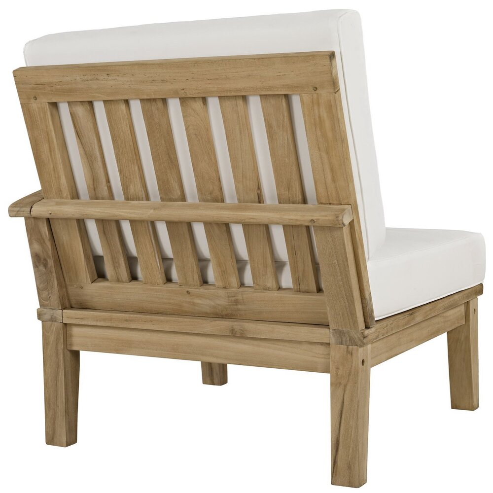 Marina 7 Piece Outdoor Patio Teak Set in Natural White by Modway - Image 3