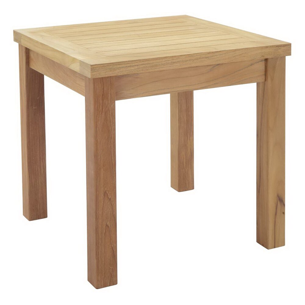 Marina 3 Piece Outdoor Patio Teak Set in Natural Gray by Modway - Image 3