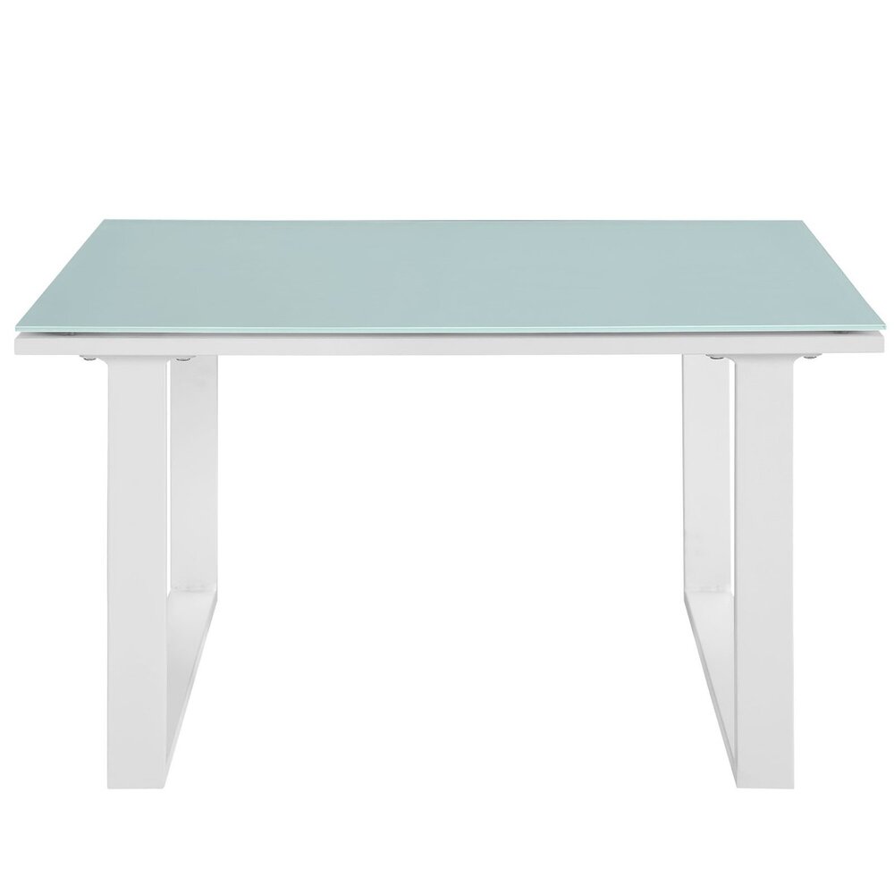Fortuna Outdoor Patio Side Table in White by Modway - Image 2