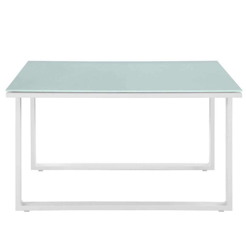Fortuna Outdoor Patio Side Table in White by Modway - Image 3